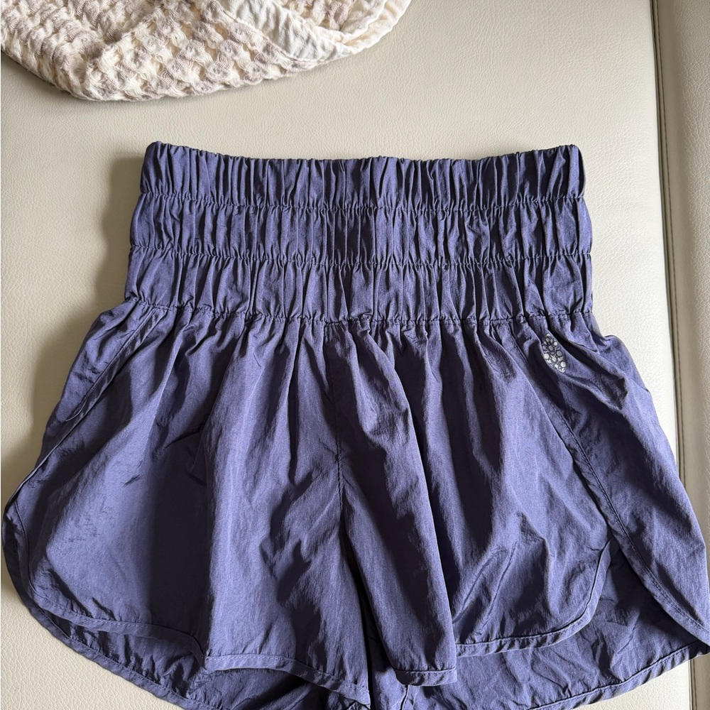 FP Movement by Free People High-Waisted Blue Shorts